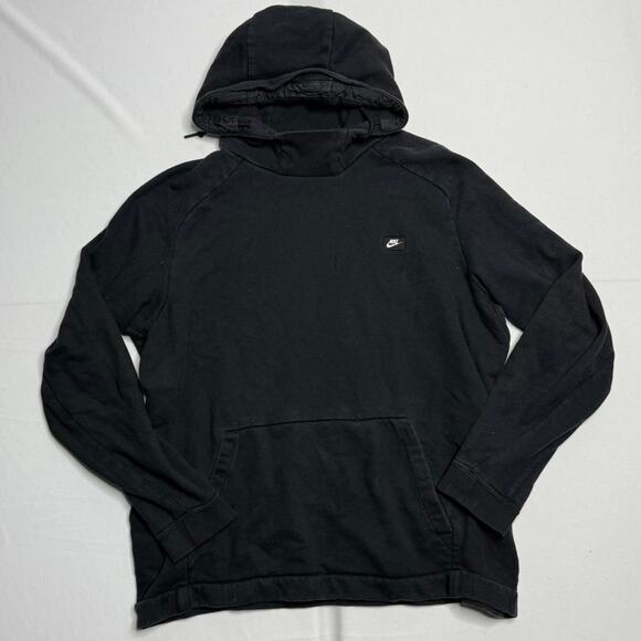 Vintage Nike Black Hoodie Embroidered Logo Size XXL - Picture 1 of 5